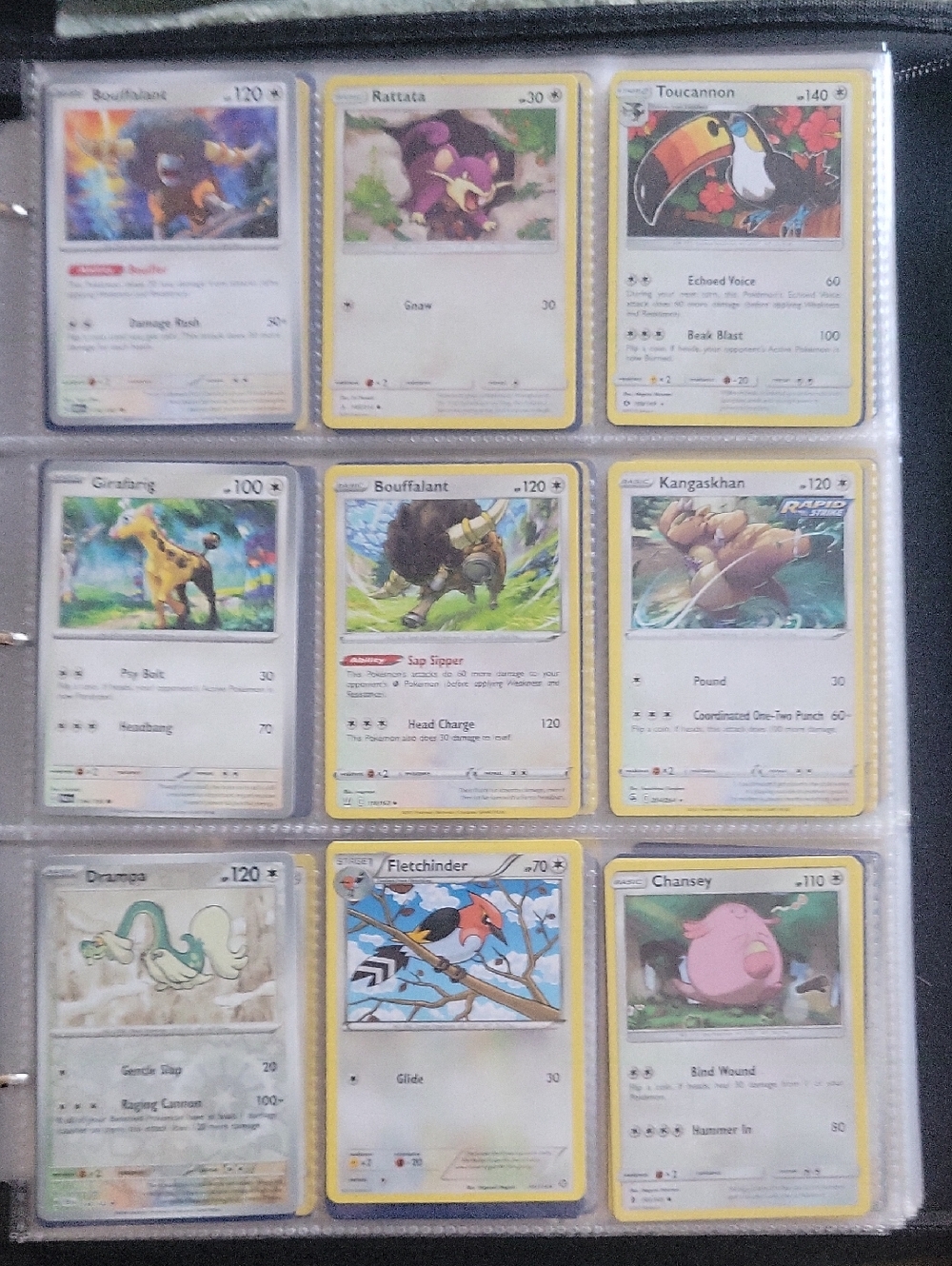 Pokemon Trading Card Lot - Yellow Border with Multicolor Artwork